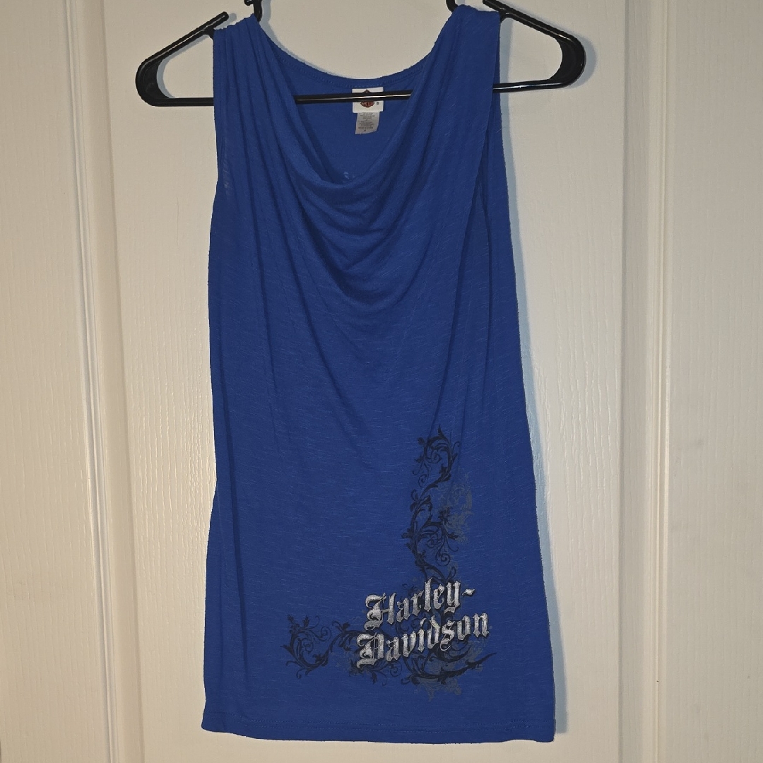 Harley-Davidson Royal Blue Women's Tank Top Small
